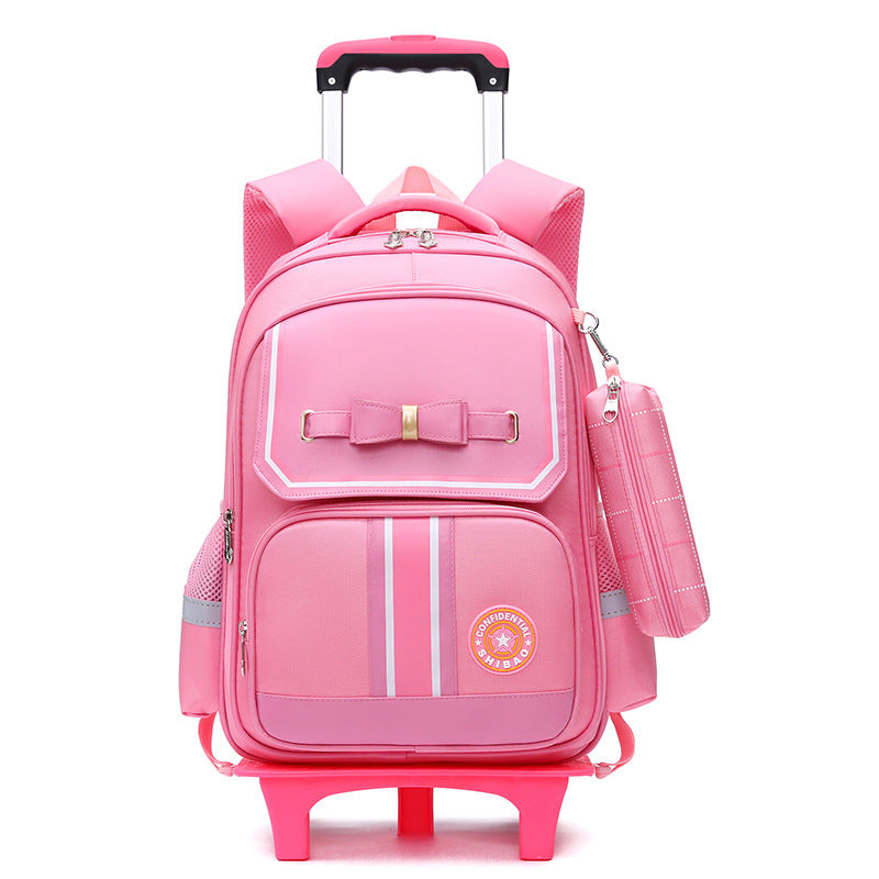 primary school children burden relieving backpack dual use