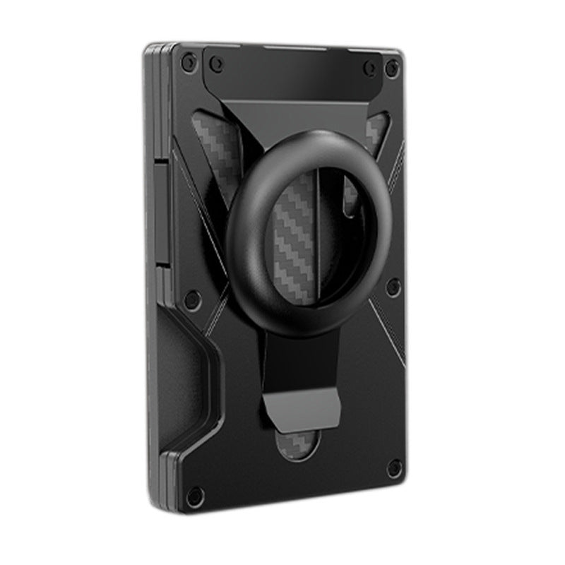 tracker rfid anti theft swiping metal wallet