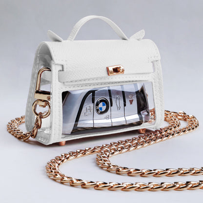 internet celebrity transparent handbag cross body bag storage bag