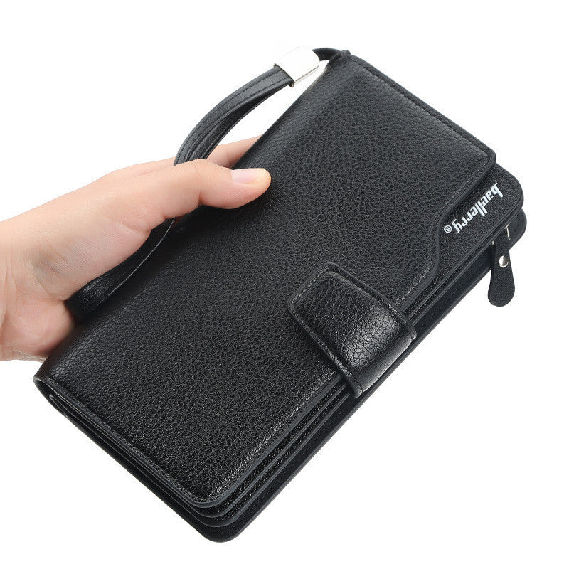 mens long european and american large capacity clutch