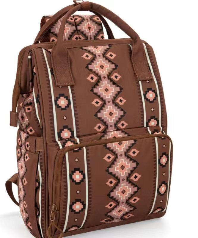 retro bohemian ethnic style backpack