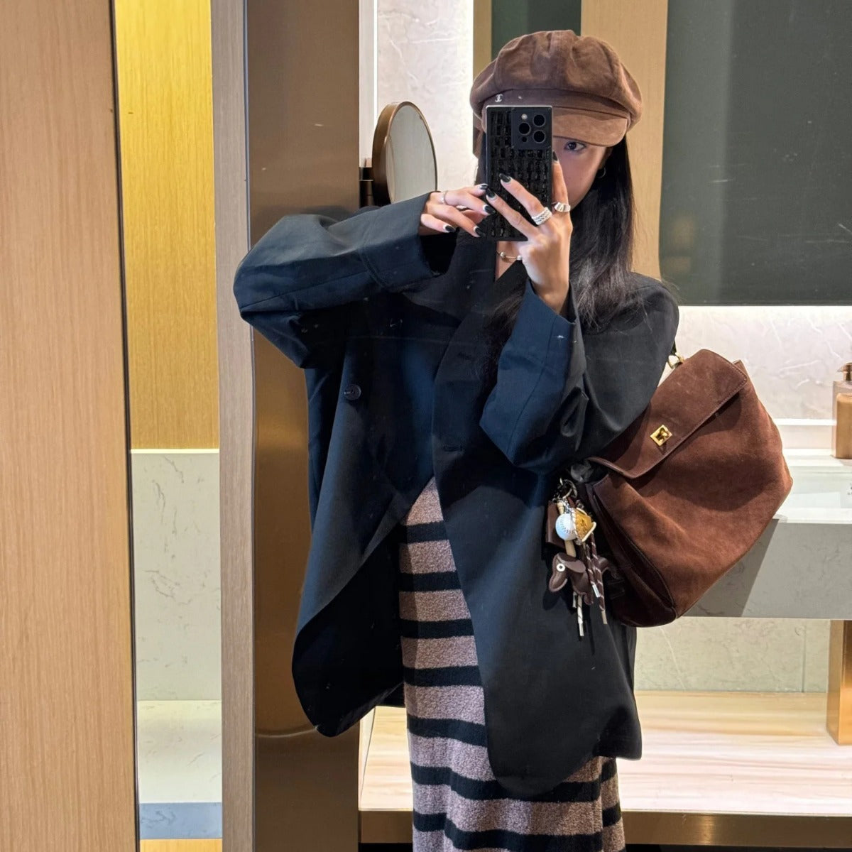 large capacity commuter shoulder crossbody underarm bag