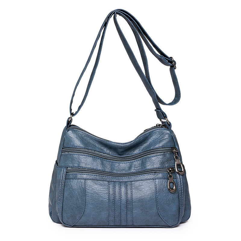 new casual womens cross body bag pu retro shoulder lightweight commuter bag
