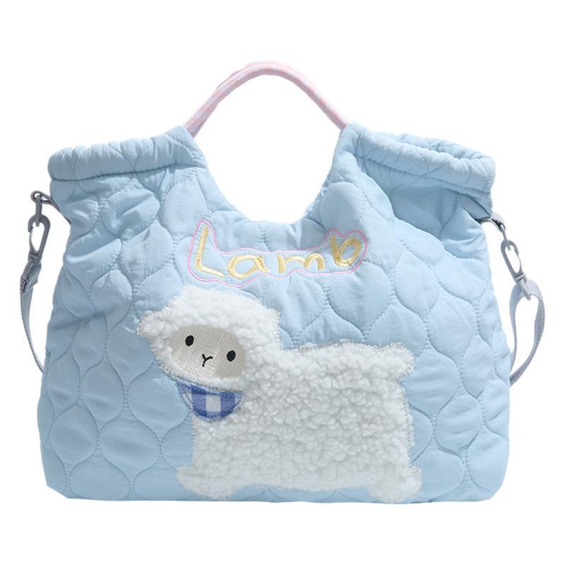 drawstring shoulder cute cartoon embroidery crossbody bag
