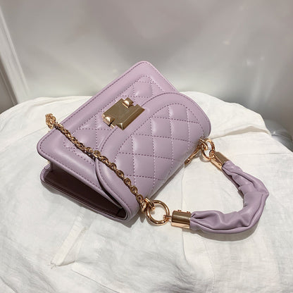 summer new fashion chain messenger net red ladies rhombus small square bag