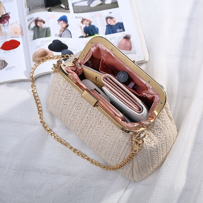 summer fashion trend straw woven bag mini