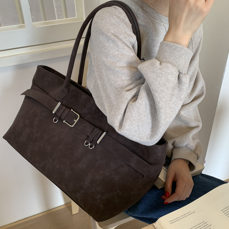 Retro Shoulder Bag Simple And Versatile Fashion Handbag