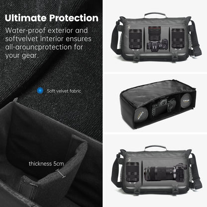 mens one shoulder crossbody functional chest bag