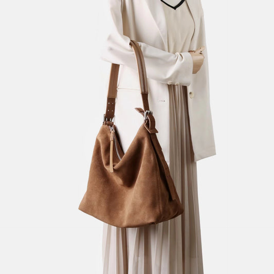 Leather Crossbody Shoulder Bag With A Sophisticated Casual Vibe