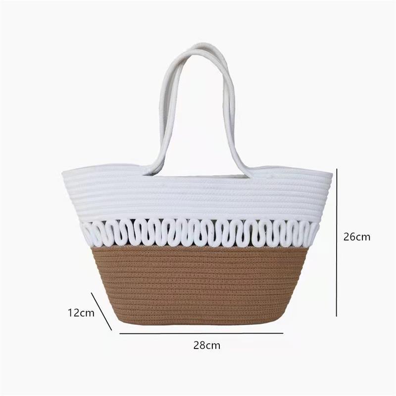 cotton bag female braided one shoulder large capacity portable