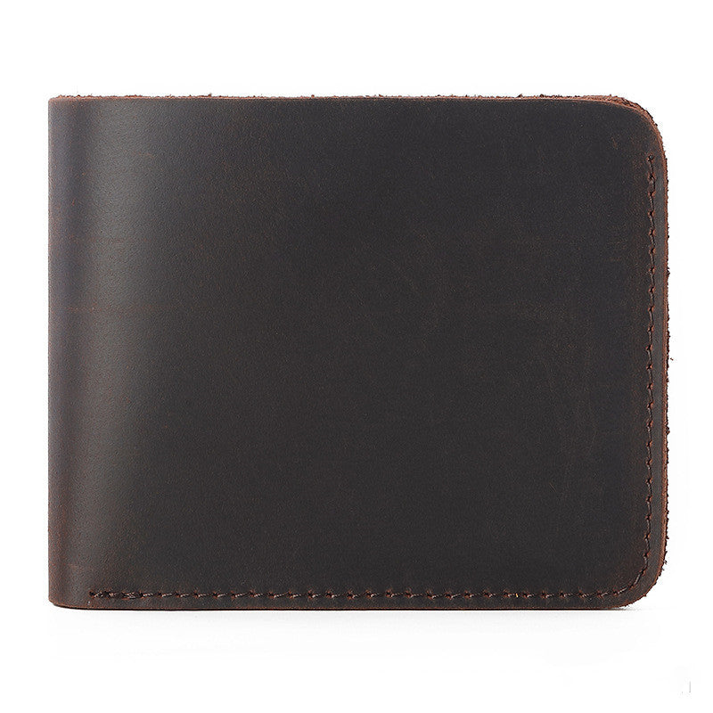 mens new first layer cowhide retro wallet