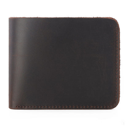 mens new first layer cowhide retro wallet