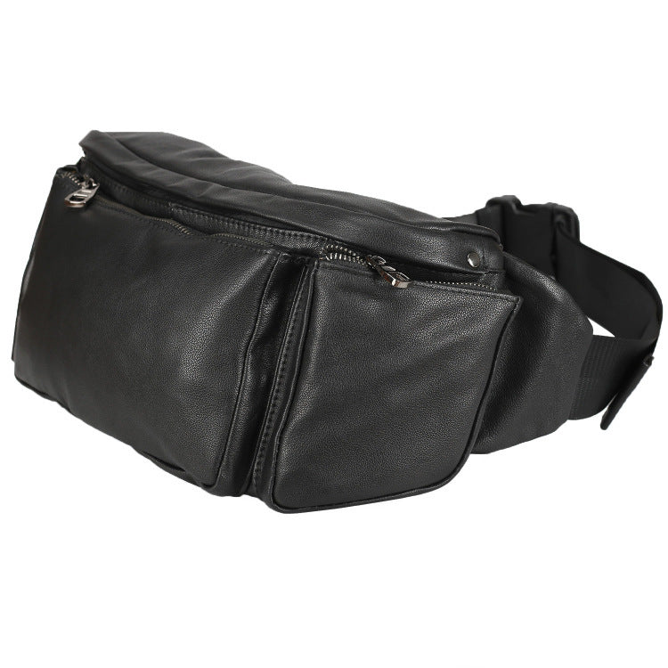 cowhide large capacity single shoulder messenger bag