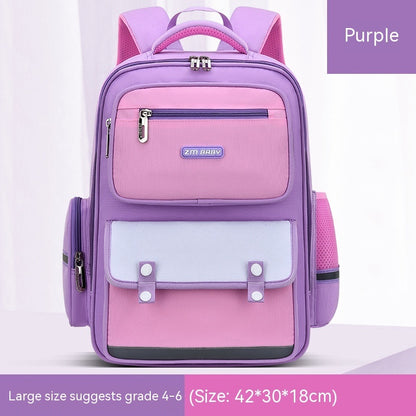 primary school student schoolbag male grade 1 3 6 portable burden alleviation large capacity childrens schoolbag backpack