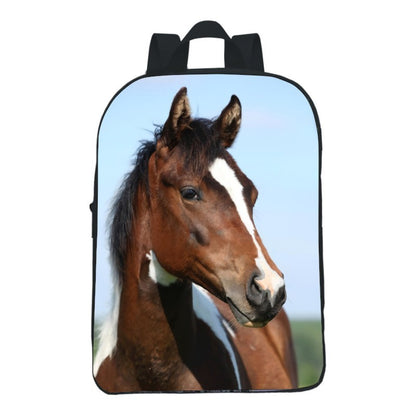 12 inch digital printing animal horse backpack