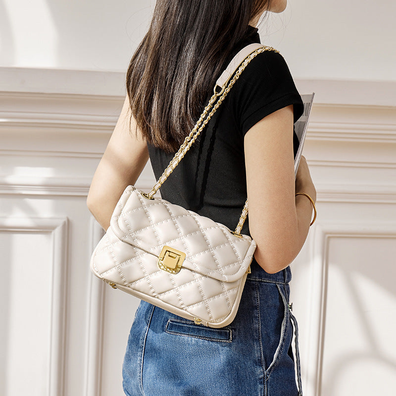 chain crossbody bag genuine leather shoulder bag