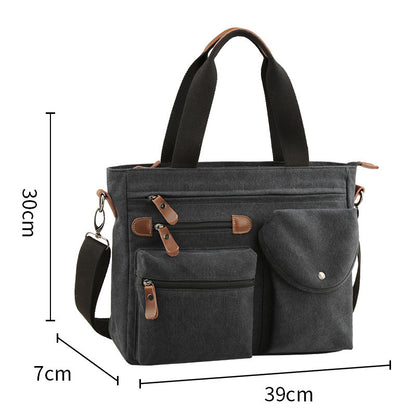 new mens handbag canvas business briefcase