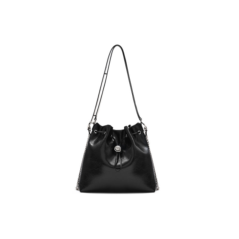 leather large capacity crossbody shoulder backpack portable tote bag