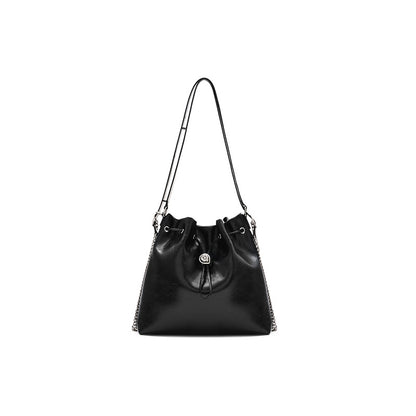 leather large capacity crossbody shoulder backpack portable tote bag
