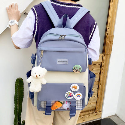 korean version of student backpack campus japanese harajuku fashion