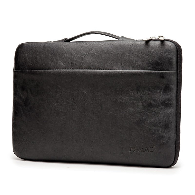 leather laptop bag with portable liner