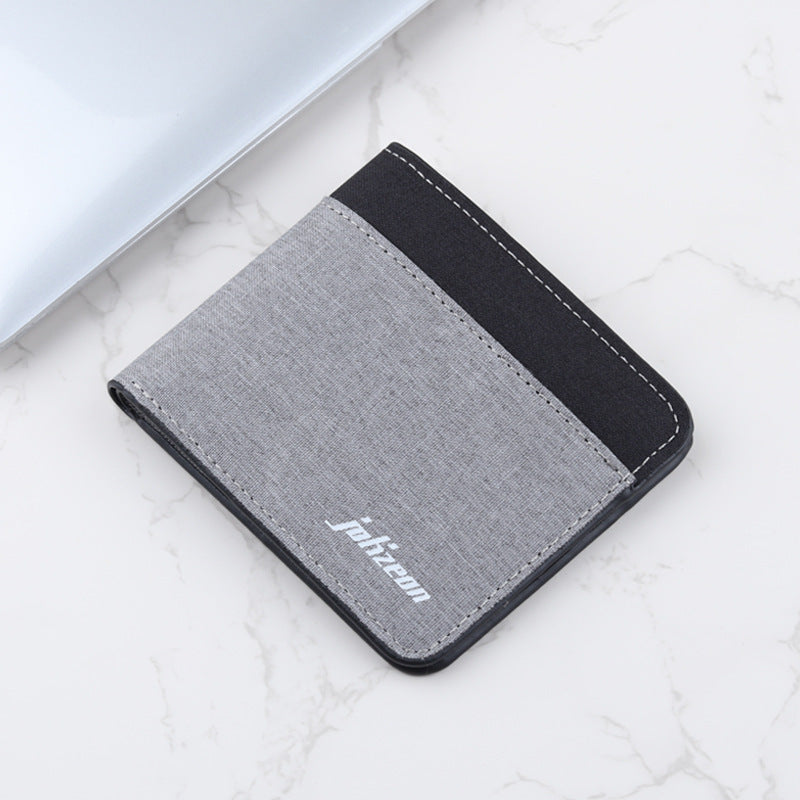 personalized trendy niche contrast color wallet mens wallet