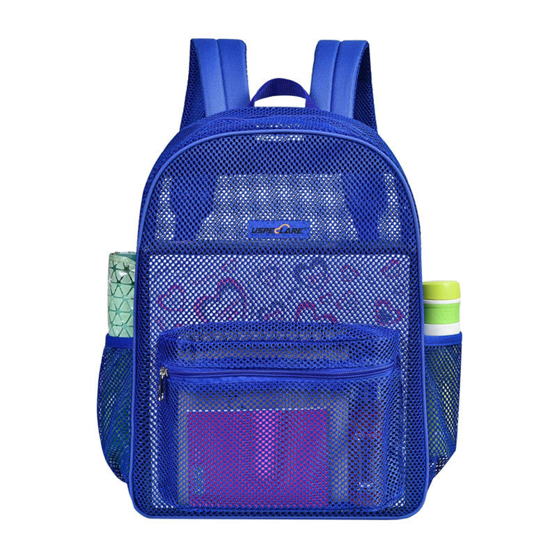 high load bearing mesh backpack transparent and simple