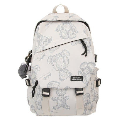 Large Capacity Solid Color Wear-resistant Backpack