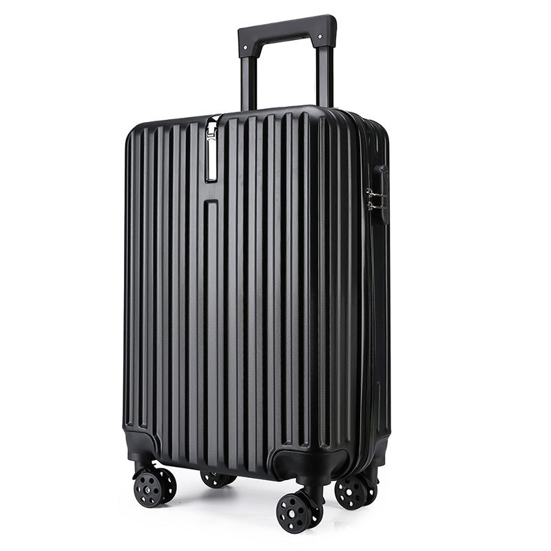 20-inch Large Capacity Student Suitcase Business Striped Trolley Case