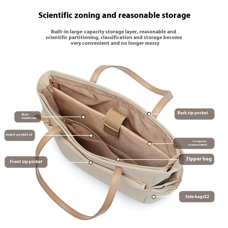 Fashion Casual Women's Portable Bow Commuter Tote