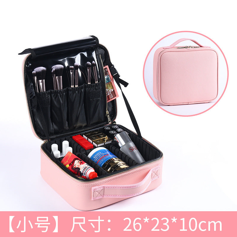 factory direct sales wholesale waterproof oxford cloth professional super large capacity cosmetic bag tattoo portable partition toolbox