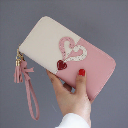 new fashion sweet purse female long love