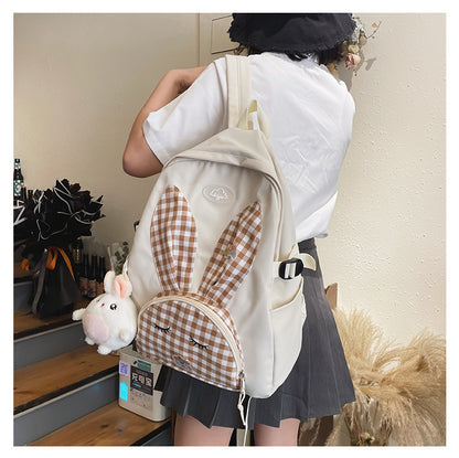 cute japanese cartoon rabbit large capacity student school bag backpack