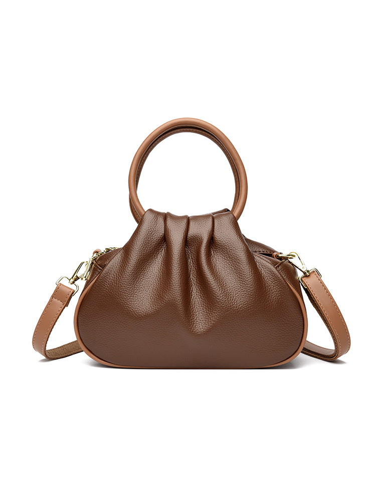 Large-capacity Pleated Crossbody Shoulder Bag For Women