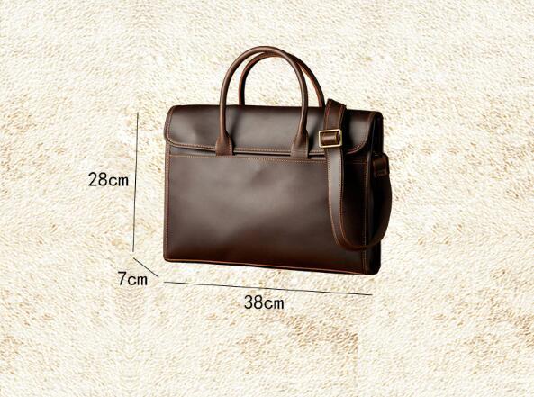 mens ol business casual leather briefcase