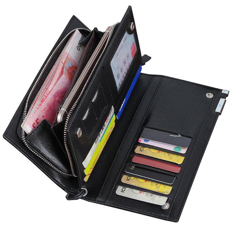 mens long zipper wallet clutch wholesale clutch