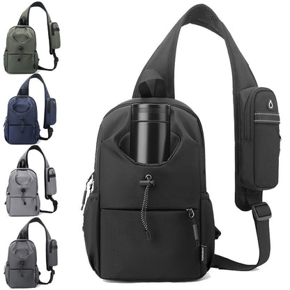 mens oxford cloth splash proof shoulder crossbody chest bag