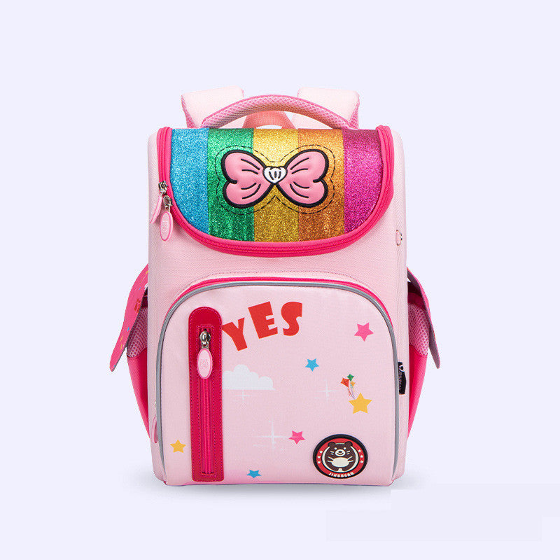 folding lightweight light weight comfortable and breathable schoolbag for junior students