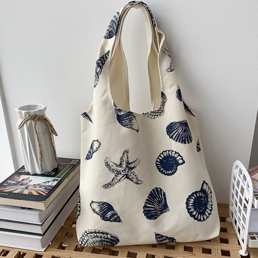 cute canvas artistic simple large capacity student class school bag