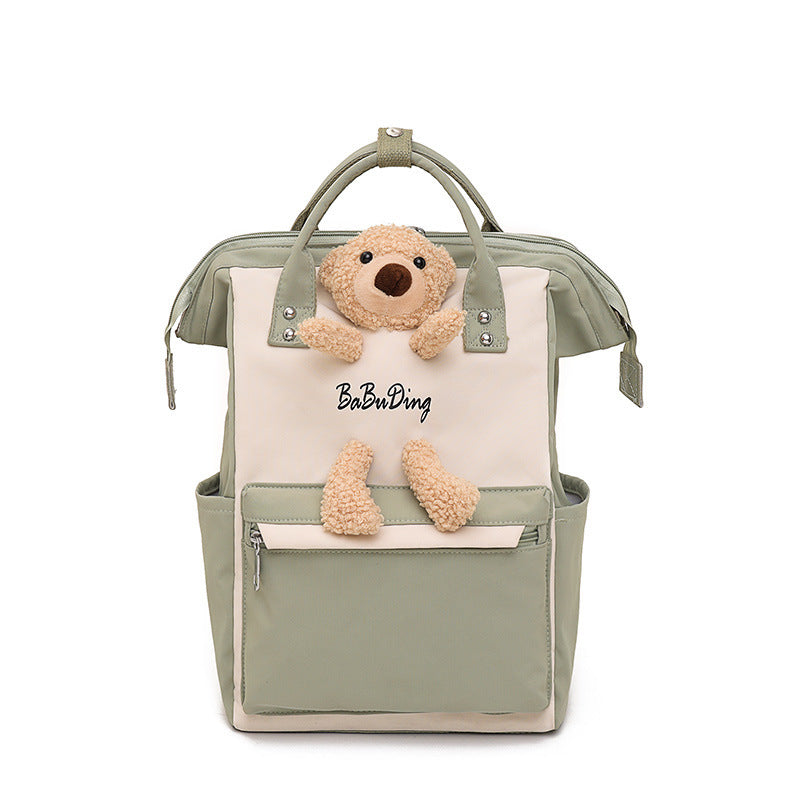 fashion cartoons on both shoulders bear doll casual bag