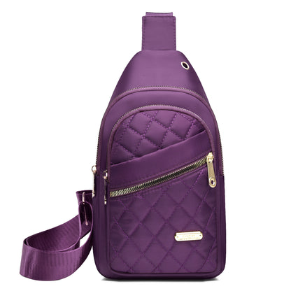 nylon chest bag womens fashion rhombus crossbody bag