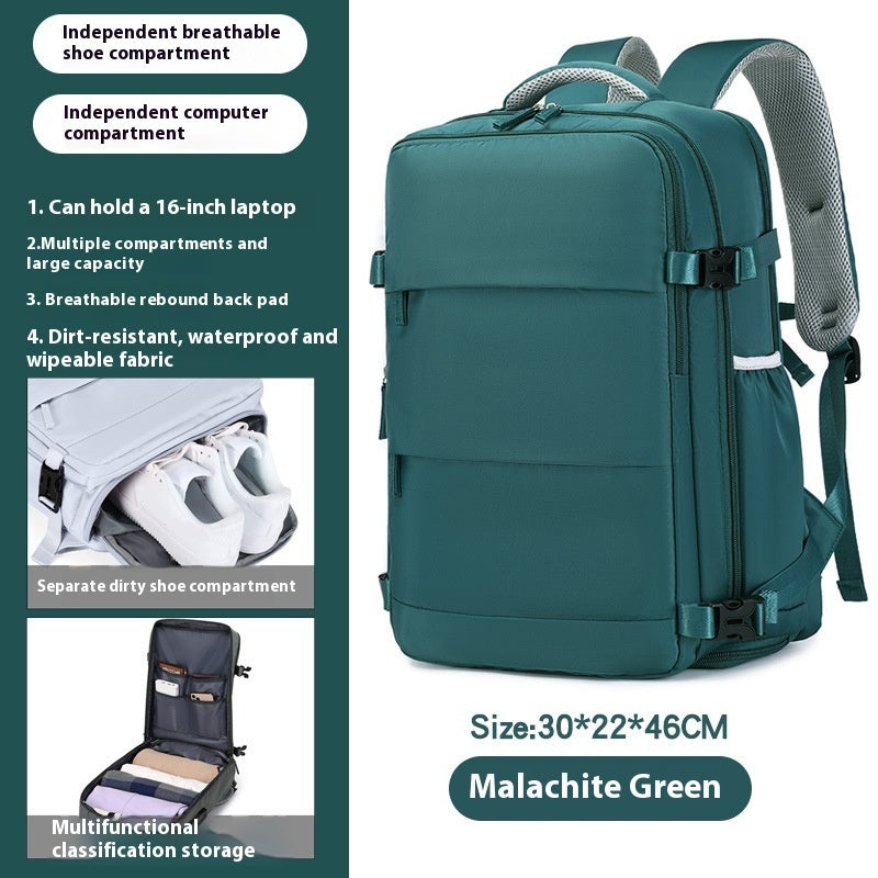 large capacity mens backpack lightweight short trip