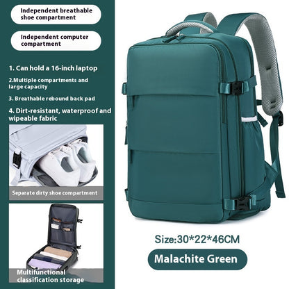 large capacity mens backpack lightweight short trip