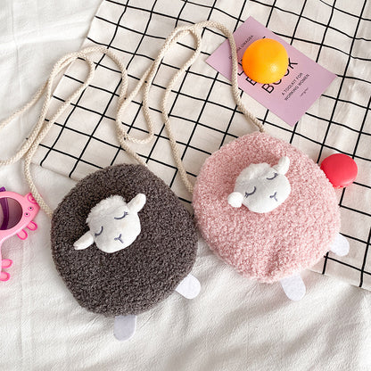 Small Wool Velvet Bag Female  Japanese  Cute Girl Portable  Small Satchel