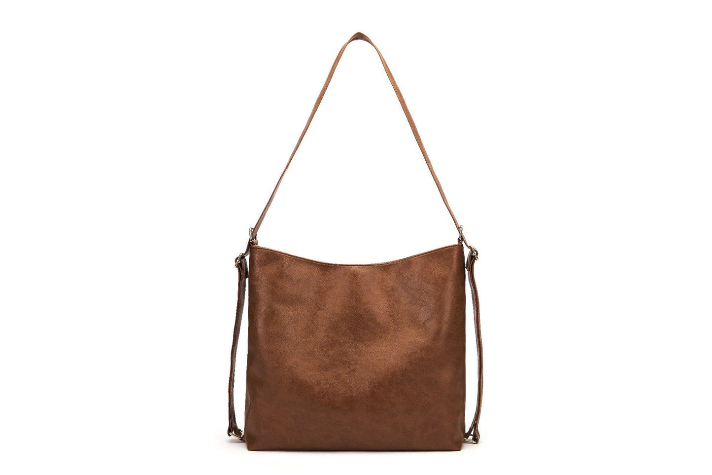 Retro Oil Waxed Leather Shoulder Large Capacity Soft Leather Soft Flat Style Messenger Bag