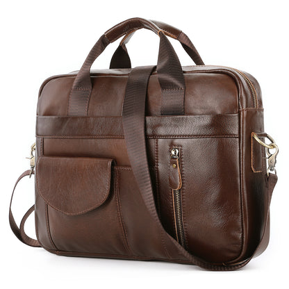 mens portable one shoulder cross body briefcase