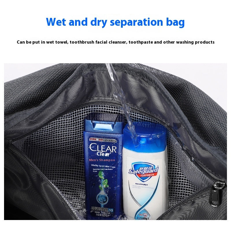 mens large capacity travel dry wet separation fitness sports training portable messenger bag