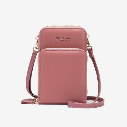 crossbody bag women tri fold pockets phone bags