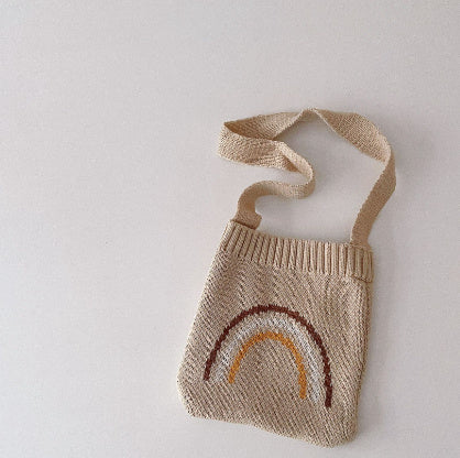 baby shoulder knitted bag coin purse