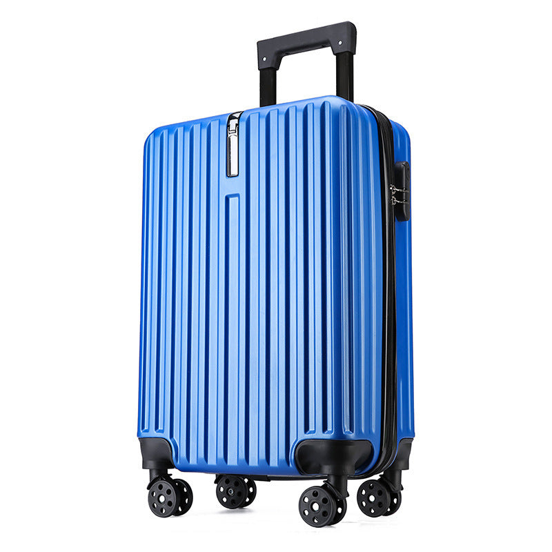20-inch Large Capacity Student Suitcase Business Striped Trolley Case